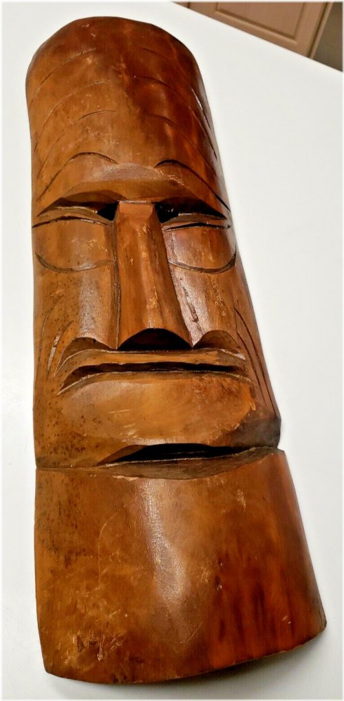 Handcrafted Ethnic Wooden Head Sculpture