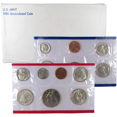 Uncirculated 1981 U.S. Mint Set in Original Government Packaging (OGP)