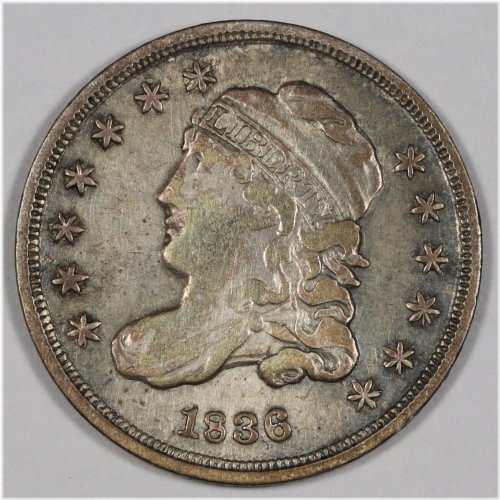 1836 XF Bust Half Dime - 196573