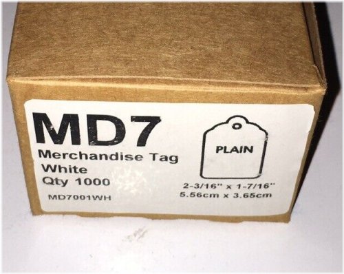 White Blank Merchandise Price Tags (Pack of 1,000)