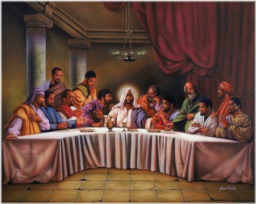 Melanated Last Supper" Fine Art Print