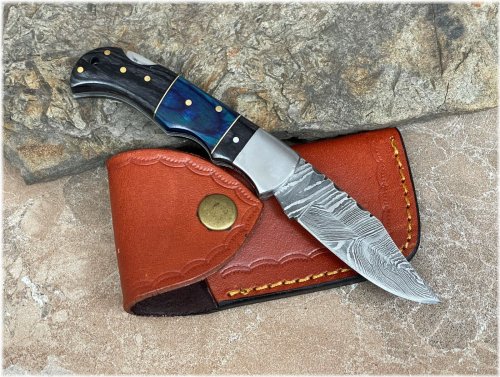 Imperfect Elegance Damascus Pocket Knife