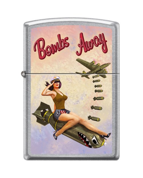 Bombs Away Pinup Zippo Lighter