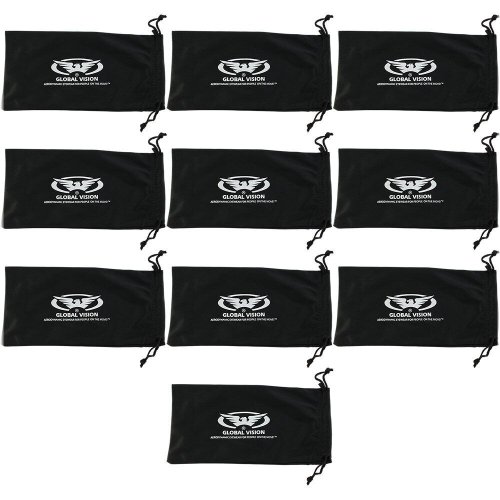 Black Microfiber Sunglass Pouch: Protective Storage Sleeve for Your Eyewear