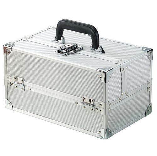 Silver Beauty Train Case