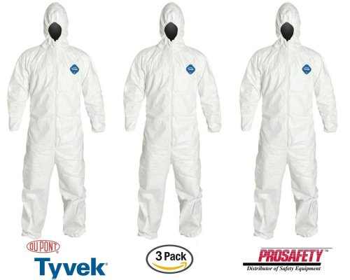 Tyvek Bunny Suit with Hood - Pack of 3