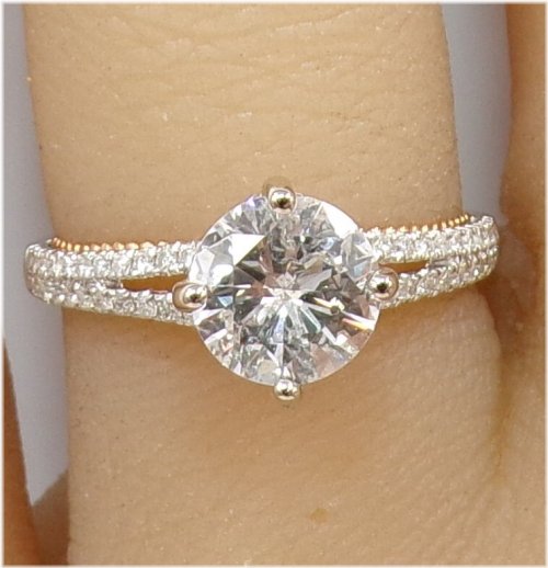 Whispering Petals Diamond Solitaire Ring