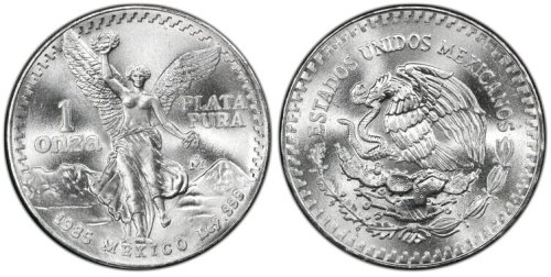 Mexican Libertad Silver Coin (1985)