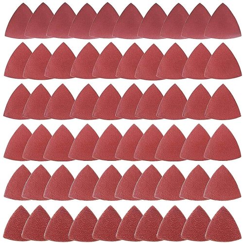 Triangle Multi-Tool Sanding Pads - Set of 60 Hook Loop Discs