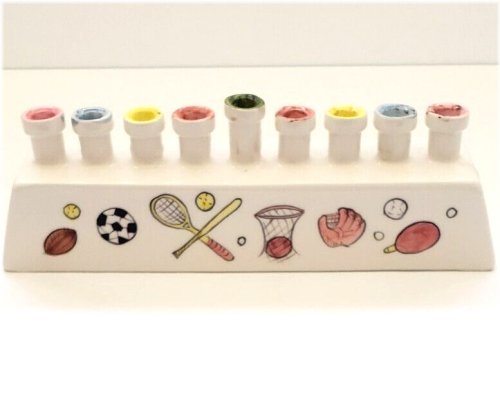 Sports-themed Hanukkah Menorah