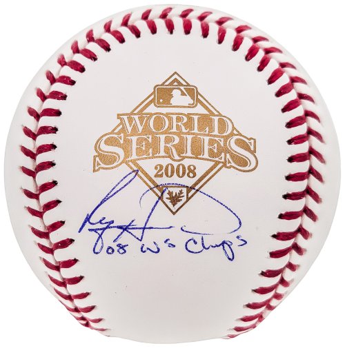 World Series 08 Phillies Champs Autographed Baseball by Ryan Howard (Beckett Authenticated)