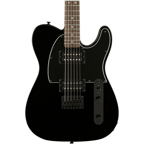 Metallic Black Telecaster HH Electric Guitar with Matching Headstock by Squier Affinity