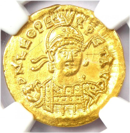 Leo I Gold Solidus 457-474 AD