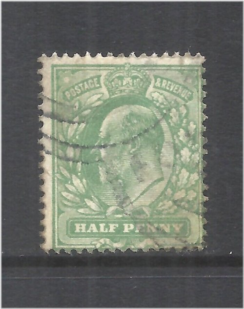Edwardian Half Penny Green Stamp (1911)