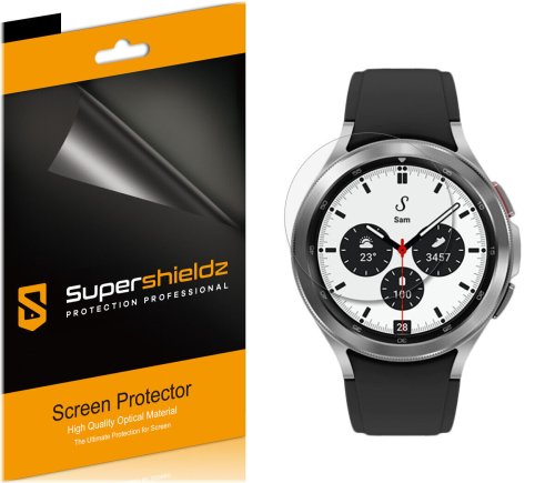 Crystal Clear Shield for Samsung Galaxy Watch 4 Classic 42mm by Supershieldz