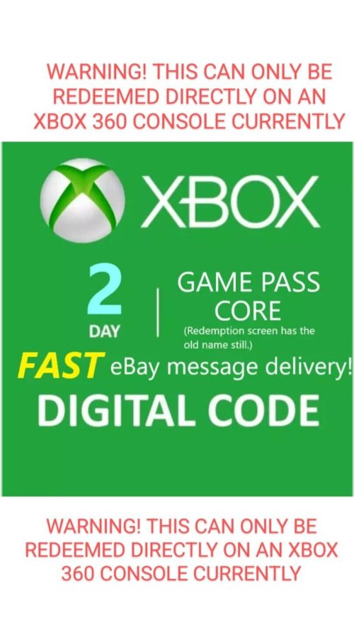 Game On: 2-Day Xbox Live Gold Pass