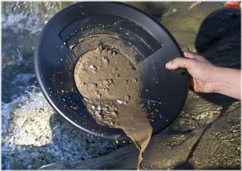 Black River Pan for Gold Prospecting