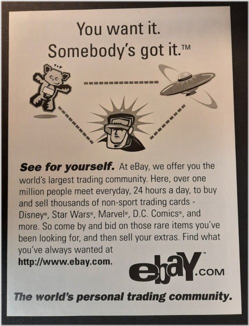 Vintage Non-Sport Trading Cards and Magazine Ads - 1998