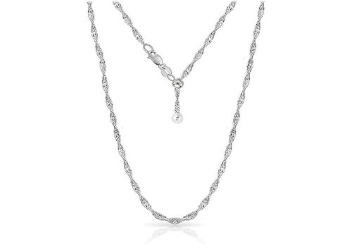 Silver Whisper Adjustable Chain Necklace