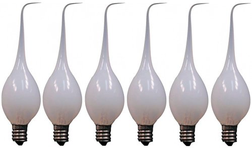 Country Style Silicone Dipped Candle Light Bulbs (7 Watt, 6-Pack)