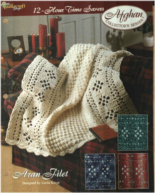 Aran Filet Afghan Crochet Pattern Instructions