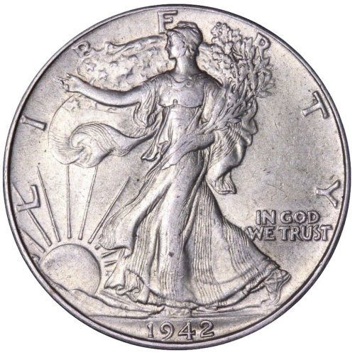 1942 Liberty Silver Half Dollar