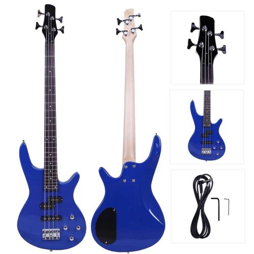 Blue Thunder 4-String Electric Bass Guitar