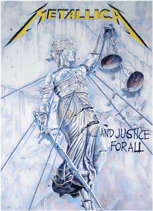 And Justice For All Poster - Metallica Album Cover Art Print