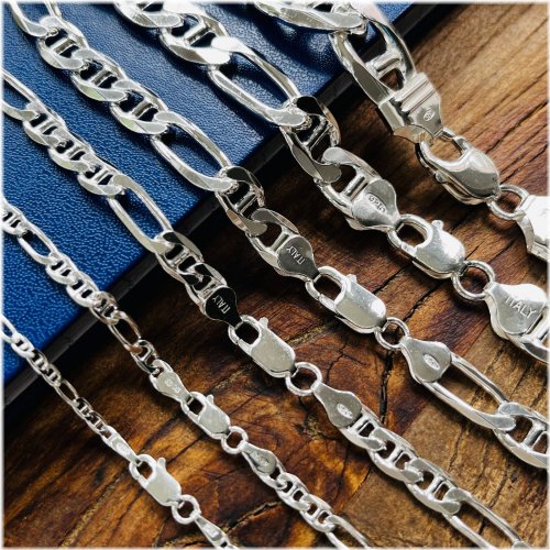 Figarucci Silver Chain Jewelry for Men