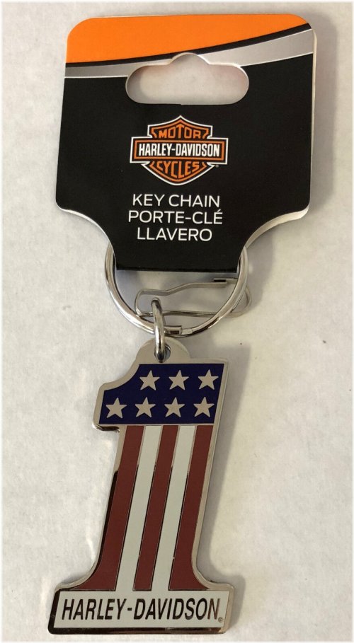 Harley-Davidson Patriotic Metal Key Chain