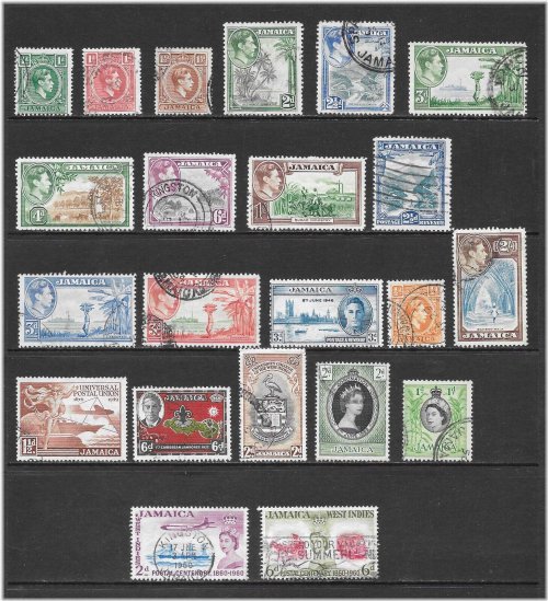 Jamaica Stamp Collection: 1938-1960
