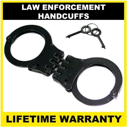 SteelGuard Double Lock Handcuffs - Black