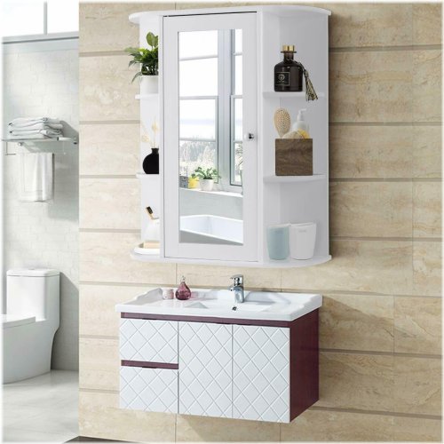 Reflective Over-Toilet Storage Organizer