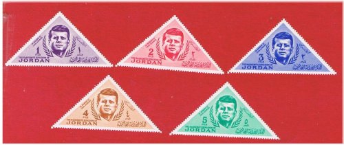 Jordanian Kennedy Stamp Set