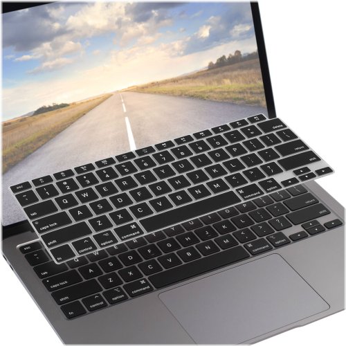 Silicone Keyboard Skin for 2020 Macbook Air 13" in Black