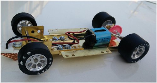 Precision Racer 1/24 Scale Slot Car with Adjustable Chassis and High-Powered Motor