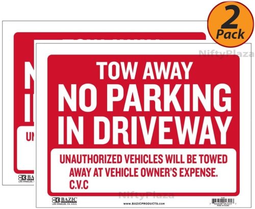 Driveway No Parking Sign Set