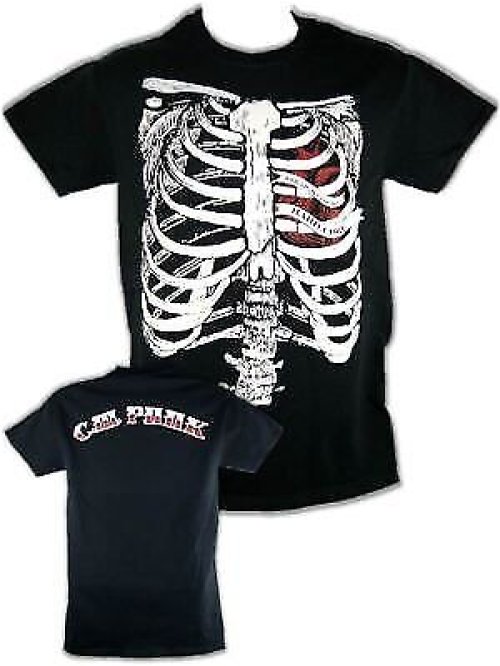 Straight Edge Hardcore Black T-Shirt with CM Punk Ribs Design