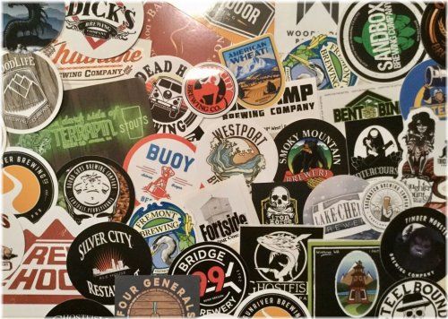 Brewery Sticker Trio - Assorted Beer Craft Collectibles