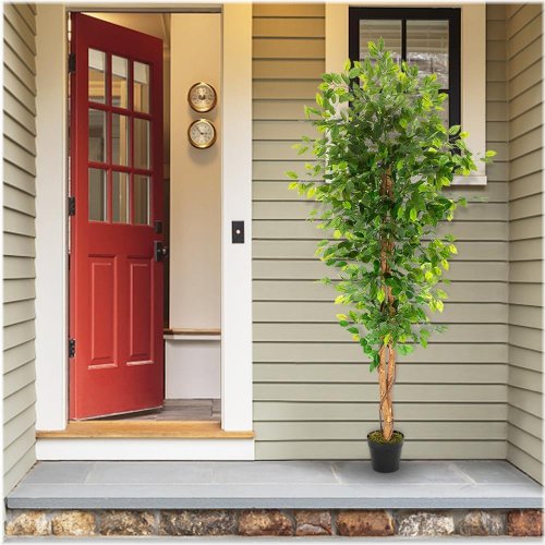 Silk Ficus Tree Decor