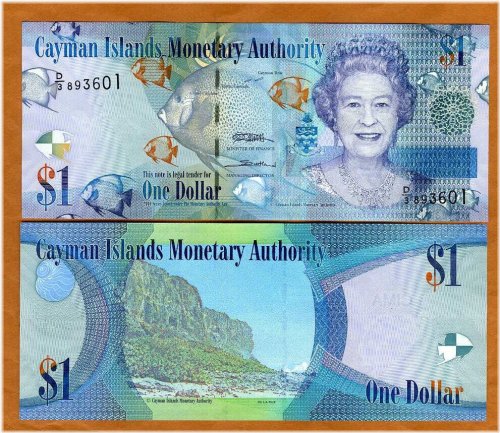 Caribbean Treasure Banknote - Cayman Islands $1, 2010