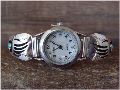 Turquoise Bear Paw Watch - Spencer