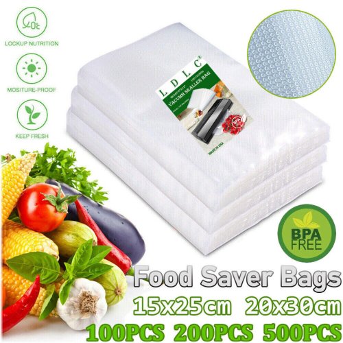 FreshLock Storage Bags - Pack of 500, Multiple Sizes, 4 Mil Thickness