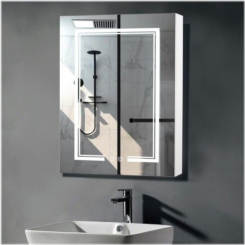 Radiance Reflections Bathroom Cabinet with Dimmable LED Lighting and Defogger