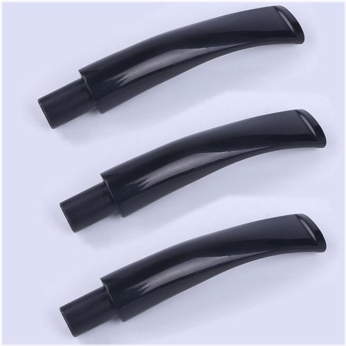 Black Bent Taper Pipe Stems