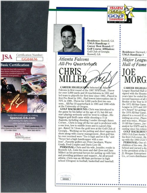 Legends of the Links Autographed Program