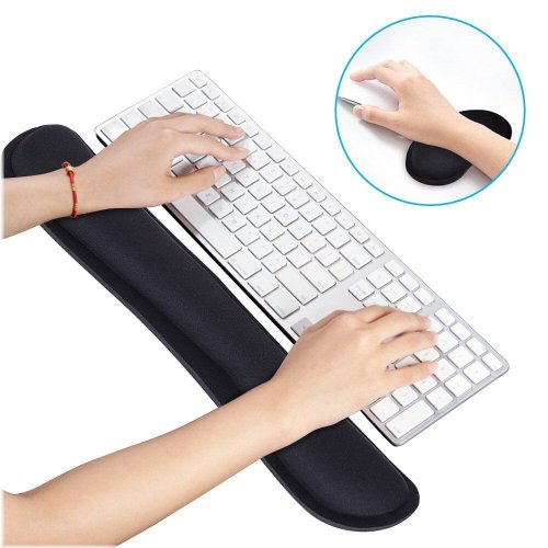 ComfyRest Memory Foam Wrist Support Set for Keyboard and Mouse