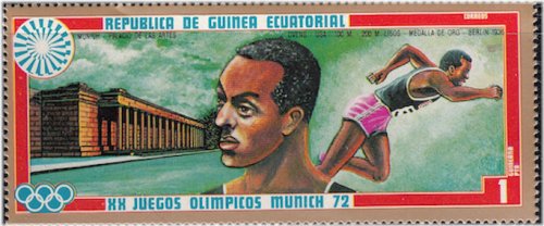 Equatorial Guinea Jesse Owens Stamp Collection