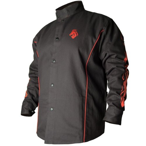 Black Stallion Fire-Resistant Cotton Jacket - XL