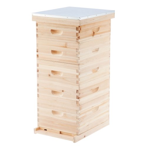 Langstroth Hive Kit with Metal Roof and Brood Boxes